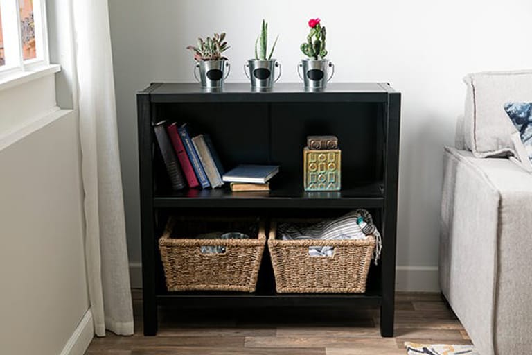 Small end table in living room.