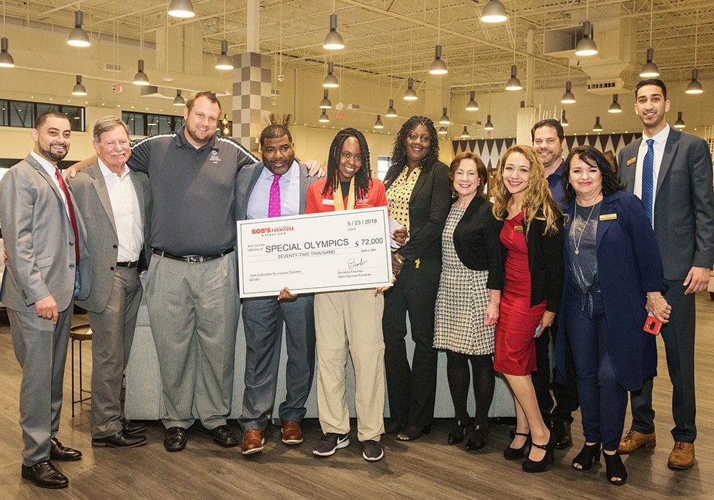 Special Olympics Check Presentation