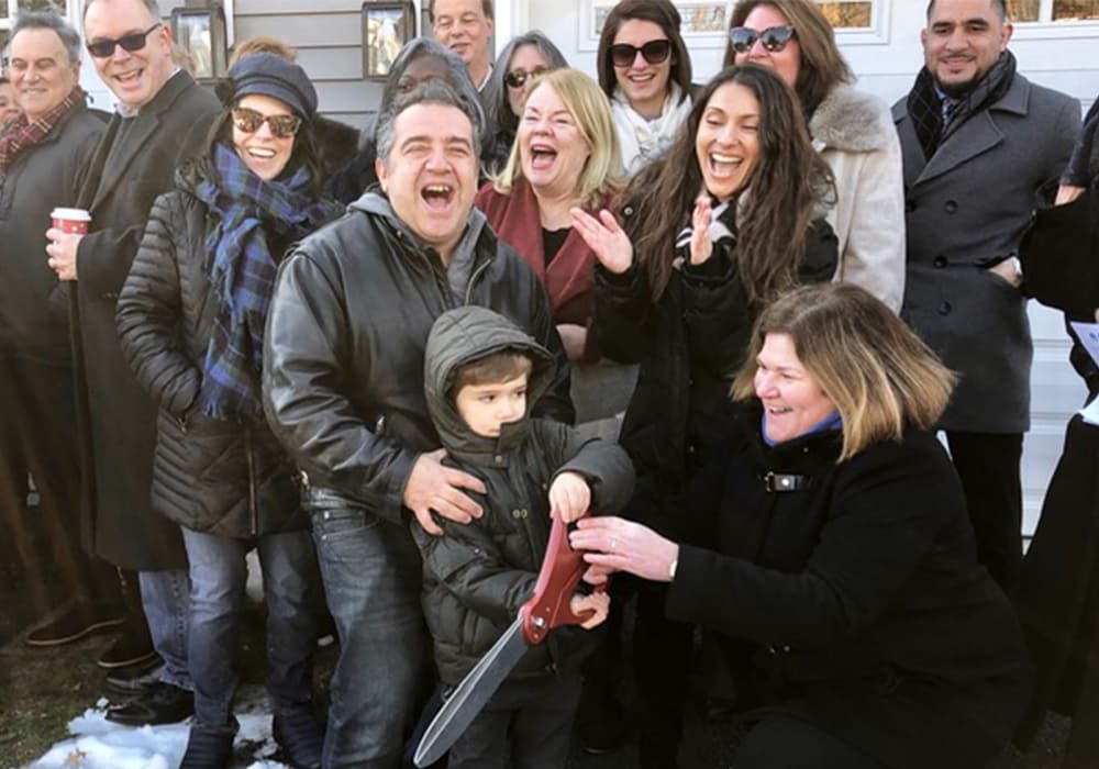 The Cano family cuts the ribbon on their new home | Bob's Discount Furniture