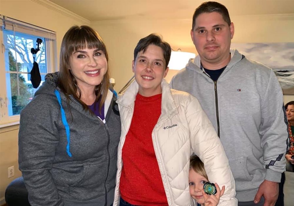 Laura Geller of WUSA9 with Amanda and Josh Brewer | Bob’s Discount Furniture