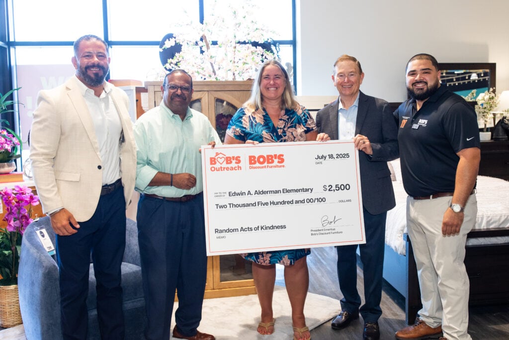 Grand opening of Bob’s Discount Furniture in Wilmington, North Carolina on July 18, 2025.